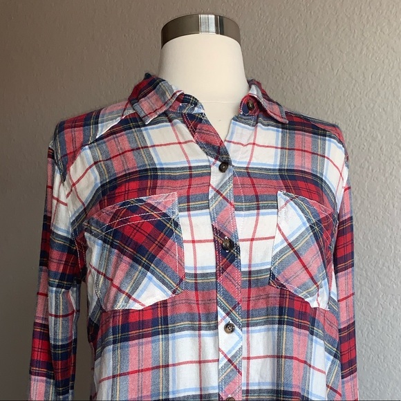 🍓Beautiful Abercrombie & Fitch Plaid Flannel Cotton Shirt like new confirmation - Picture 4 of 11